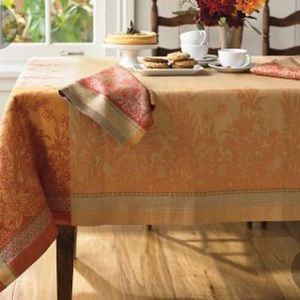 Harvest Wheat Jacquard tablecloth Williams Sonoma